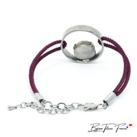 Bracelet en titane chirurgical et pierre naturelle pour femme ∣ Bijoux Titane France®