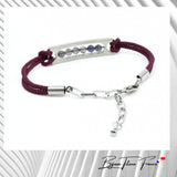 Bracelet titane et perle en pierre naturelle ∣ Bijoux Titane France®