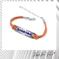 Bracelet en perle bleu pour femme  ∣ Bijoux Titane France®