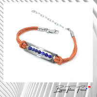 Bracelet cordon et pierres naturelles pour femme ∣ Bijoux Titane France®