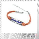 Bracelet cordon et pierres naturelles pour femme ∣ Bijoux Titane France®