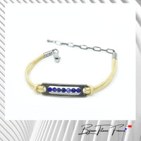 Bracelet cordon Beige pour femme  ∣ Bijoux Titane France®