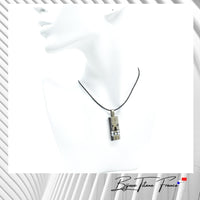 Collier Tiki orné de magnifiques perles naturelles pour femme en titane ∣ Bijoux Titane France®
