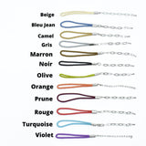 Liste des couleurs de cordon pour bracelet femme ∣ Bijoux Titane France®