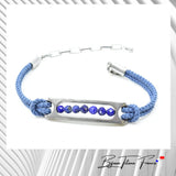 Bracelet en titane métal biocompatible et perles en pierres pour Femme ∣ Bijoux Titane France®