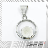 Pendentif en titane et pierre fine Cyanite  ∣ Bijoux Titane France®